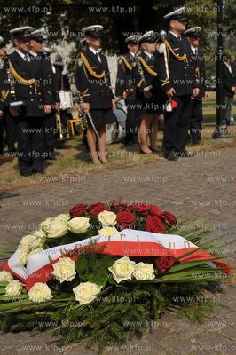 Gdansk. Plac Obronców Poczty Polskiej w Gdansku. Uroczystosci...