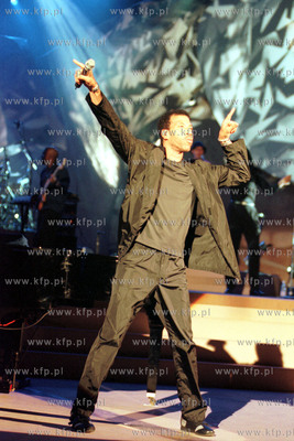 Lionel Richie na Festiwalu Piosenki w Sopocie. 21.08.99...