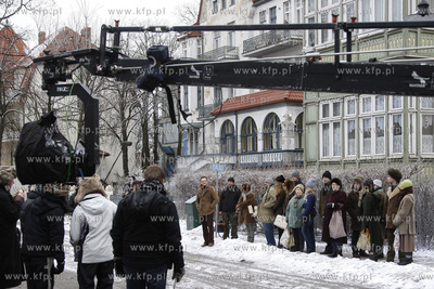 Sopot - plan zdjeciowy filmu "Chwila nieuwagi, czyli...