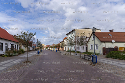 Pusty Deptak w Łebie po sezonie letnim. 30.09.2023...