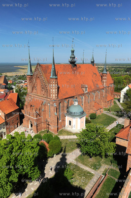 Frombork, Wzgorze Katedralne. Gotycka katedra pw. Wniebowziecia...