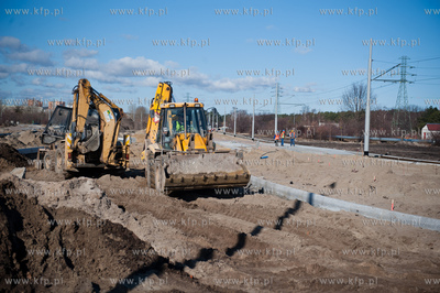 Gdansk. Budowa ulic i torowisk na ul Hallera i Uczniowskiej,...