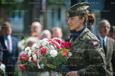Gdansk. Pomnik Pamieci Polakow mieszkających na Wolyniu....