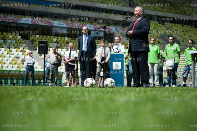 Gdansk. Stadion PGE Arena. Konferencja prasowa pt....