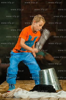 Gdansk. Teatr Wybrzeze. Proba medialna spektaktu pt....