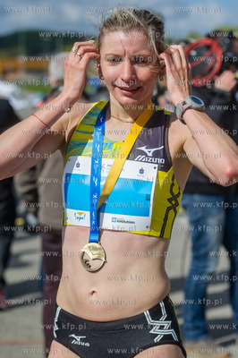 Plac Dwoch Miast. PKO Polmaraton Sopot 2015.
Nz zwyciezczyni...