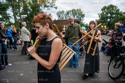 Gdansk. Boisko przy ul. Dolna Brama. XX Miedzynarodowy...