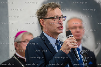 Gdańsk. Historyczna sala BHP. Konferencja prasowa...