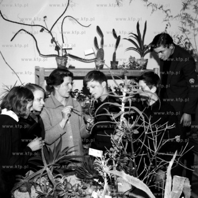 Grupa uczniów klasy I Technikum Ogrodniczego w Pruszczu...