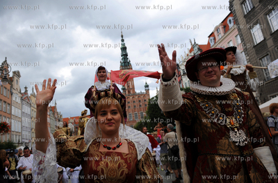 Gdansk. Dlugi Targ. Ceremonia otwarcia Jarmarku sw....