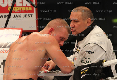 Gala Wojak Boxing Night w Gdyni. Nz.Walka pomiedzy...