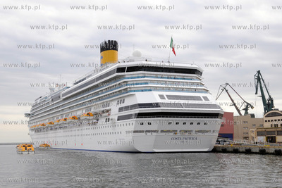 Wycieczkowiec Costa Pacifica zawinal do portu w Gdyni....