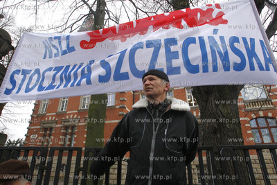 Protest rolnikow i zwiazkowcow Solidarnosci z zachodniopomorskiego...