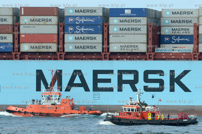 Najwiekszy kontenerowiec swiata Maersk Mc-Kinney Moller...