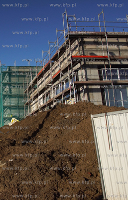 Gdańsk. Suchanino. Budowa nowego centrum handlowego...