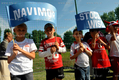 Gdansk. Przymorze. Otwarcie boiska wybudowanego w ramach...