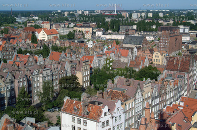 Panorama Gdanska z wiezy Ratusza Glownomiejskiego -...