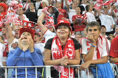 Gdansk. Stadion pilkarski PGE Arena. Mecz towarzyski...