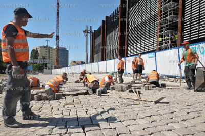 Budowe Europejskiego Centrum Solidarnosci w Gdansku....
