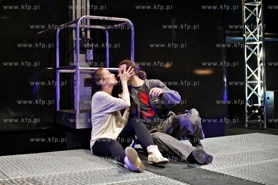 Gdansk. Teatr Wybrzeze. Proba medialna spektaklu Stalker...