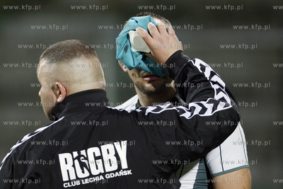 Ekstraliga rugby. Mecz Lechia Gdansk - Budowlani Lodz....