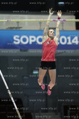 Trening skoczkini o tyczce Anny Rogowskiej, przed rozpoczynajcymi...