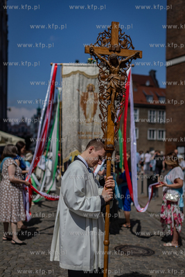 Gdańsk. Cenytralna procesja Bożego Ciała.
30.05.2024
fot....