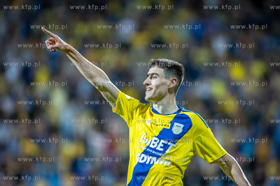 Baraże o ekstraklasę. Arka Gdynia - Odra Opole. Nz.
30.11.2023
fot....