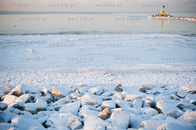 Gdansk. Zimowe mrozne popoludnie na Gorkach Zachodnich....