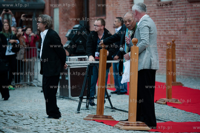 Gdansk. Dziedziniec Polskiej Filharmoni Baltyckiej....