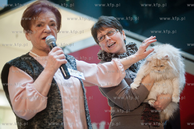 Gdansk. Galeria Baltycka. Obchody swiatowego dnia kota....