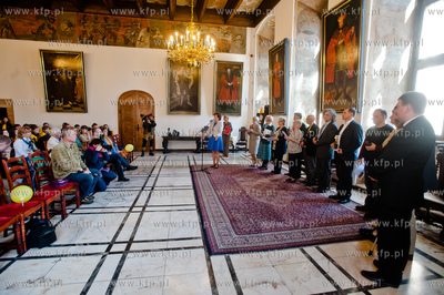 Gdansk. Ratusz Glownego Miasta. Pola Nadziei. Uroczystosc...