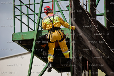 Gdansk Oliwa. Jednostka Strazy Pozarnej przy ul. Beniowskiego....