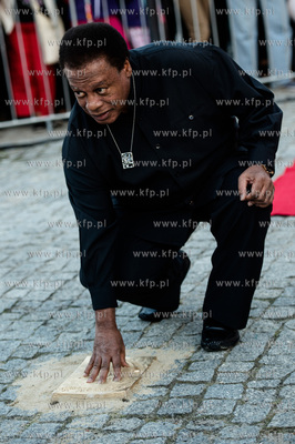 Gdansk. Solidarity of Arts. Uroczystosc odcisniecia...