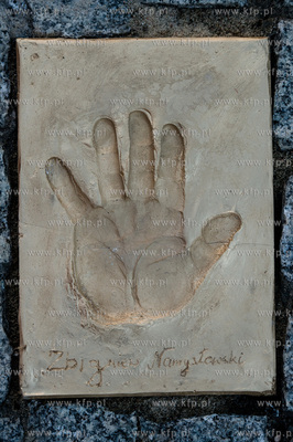 Gdansk. Solidarity of Arts. Uroczystosc odcisniecia...