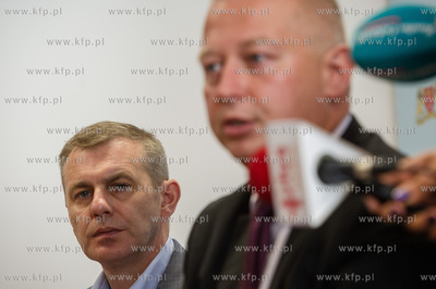 Gdansk. Urzad Miasta. Konferencja prasowa dotyczaca...