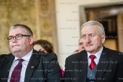 Gdansk. Wielka Sala Wety Ratusza Glownego Miasta. Uroczystosc...