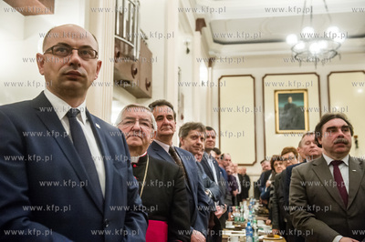 Gdańsk. Siedziba NSZZ Solidarność. Sala Akwen. Uroczystość...