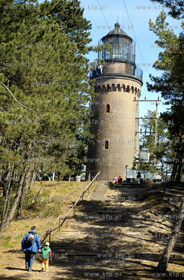 Smoldzinski Park Narodowy. Nz latarnia morska w Czolpinie...