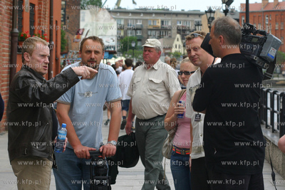 Daniel Olbrychski przebywajacy w Gdyni w zwiazku z...