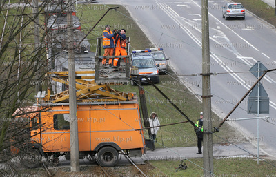 Naprawa trakcji tramwajowej na ul.Kartuskiej w Gdansku,...