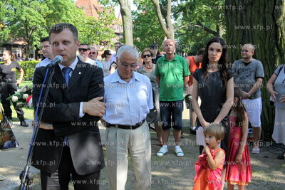 Sopot. Odsloniecie tablicy pamiatkowej honorujacej...