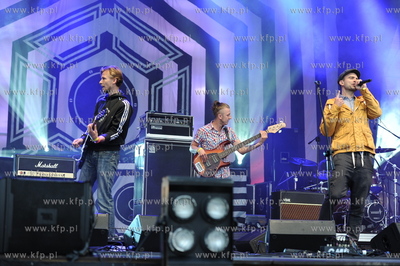 Stocznia Gdanska. Koncert Meskie Granie. Nz. Fish Emade...
