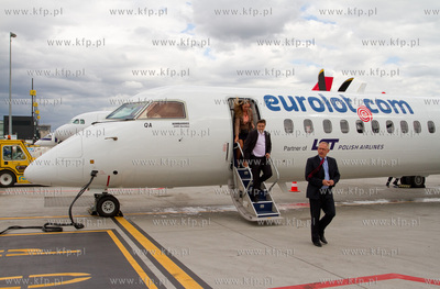 Po raz pierwszy odwiedzil gdanskie lotnisko najnowszy...