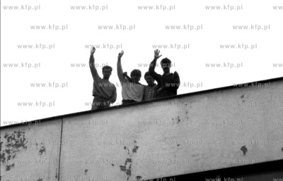 Strajk studentow Uniwersytetu Gdanskiego. Przewodniczacym...