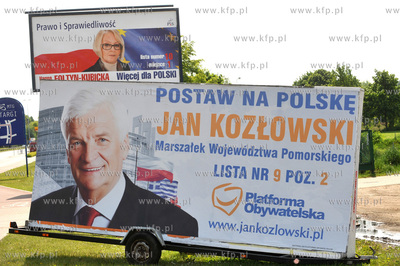 Kampania wyborcza do Europarlamentu 2009. Nz bilbordy...