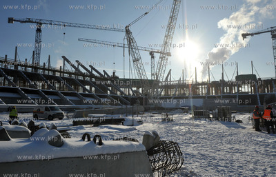 Budowa stadionu PGE Arena w Gdansku Letnicy.
22.01.2010
fot....