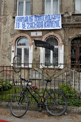 Wrzeszcz. Portest mieszkańców ul. Bohaterów Getta...