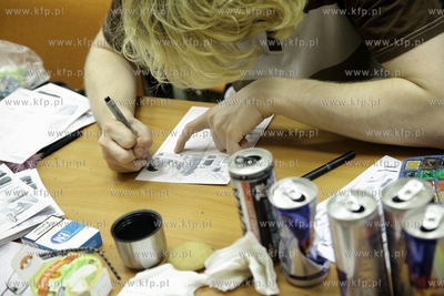 Gdansk. American Corner w budynku glownym WiMBP. Calodobowa...