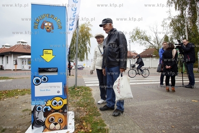 Przy molo w Gdansku Brzeznie ustawiono rekuperator....